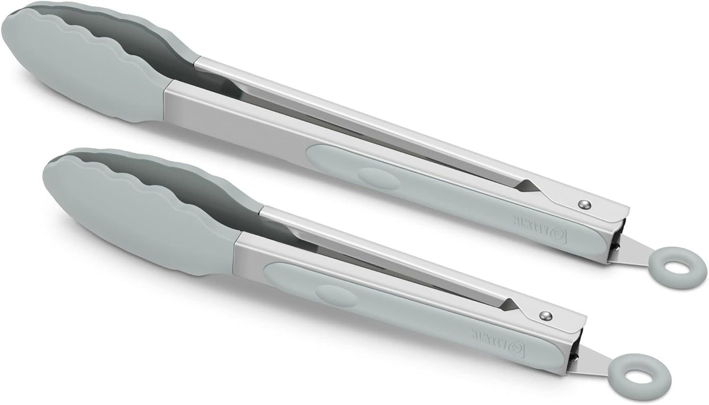 Purilite Select Silicone &amp; Stainless Steel Kitchen Tongs