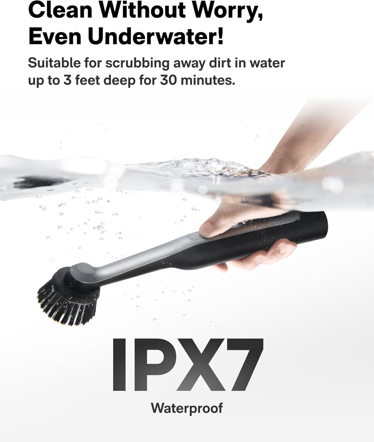 Electric Spin Scrubber for Tile and Grout | Rechargeable Waterproof Cleaning Brush | Bathroom and Kitchen Grout Cleaner | Rotating Power Scrub Brush | 12 Replaceable Heads for Corners and Crevices - PuriLite