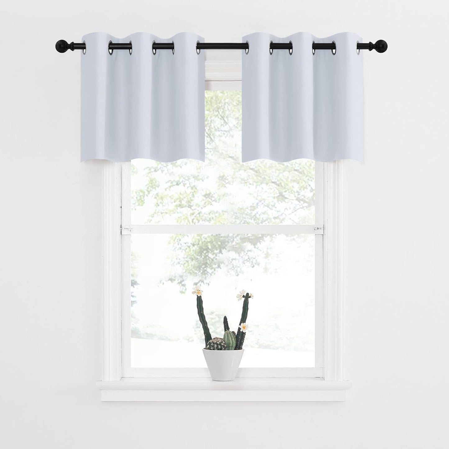 NICETOWN Blackout Curtains 2 Panels for Bedroom- Thermal Insulated Grommet Blackout Curtains 63 Inches Long for Living Room/Kitchen Rideaux occultants (2 Panels, W42 x L63 -Inch,Grey)