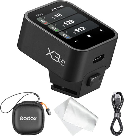 Godox X3S X3 S X3-S TTL Wireless Flash Trigger for Sony Camera, OLED Touchscreen Flash Transmitter,Built-in Lithium Battery Support Quick Charge(Godox Xpro-S/XProII-S Upgrade Version)