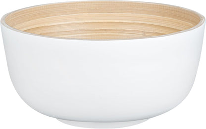 Restaurantware-Bambuddha 51 Ounce Extra Large Salad Bowl, 1 Heavy-Duty Round Salad Bowl - Sustainable, Reusable, Blue Bamboo Serving Dish, for Serving Salads, Fruits, and Appetizers