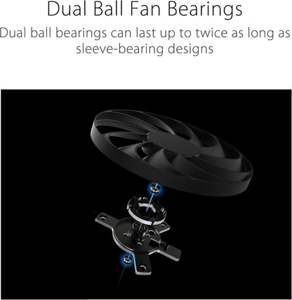 ASUS Dual GeForce RTX™ 5060 Ti 8GB GDDR7 OC Edition (PCIe 5.0, 8GB GDDR7, DLSS 4, HDMI 2.1b, DisplayPort 2.1b, 2.5-Slot Design, Axial-tech Fan Design, 0dB Technology, and More)