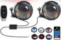 2PCS Dynamic Devil Eyes LED Car Headlight, Blinking Halloween Headlights Demon Eyes with Color Lenses for Eyes & Adjustable Eye Pattern, Cool Car Accessories Upgraded Lens Model