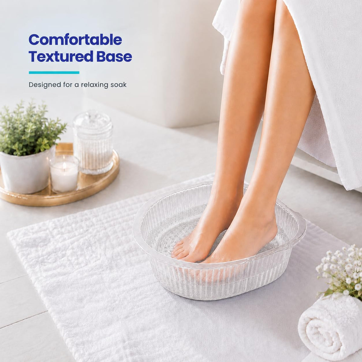 ForPro 100ct Universal Pedi Bath Liners, Clear, Disposable