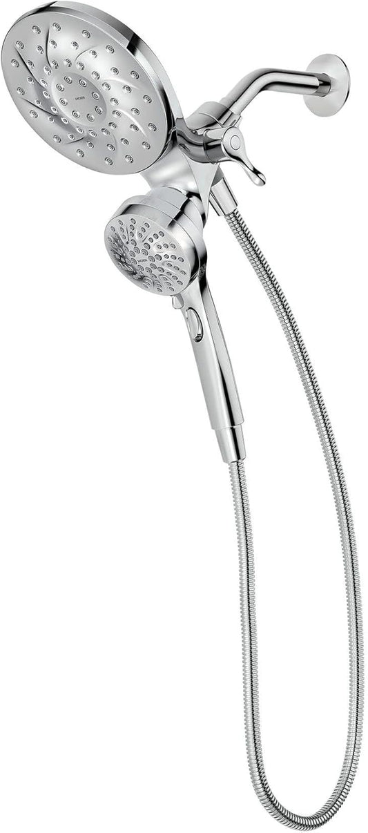 Moen 26009 Engage Magnetix 2.5 GPM Handheld/Rain Shower Head 2-in-1 Combo Featuring Magnetic Docking System, Pack of 1, Chrome