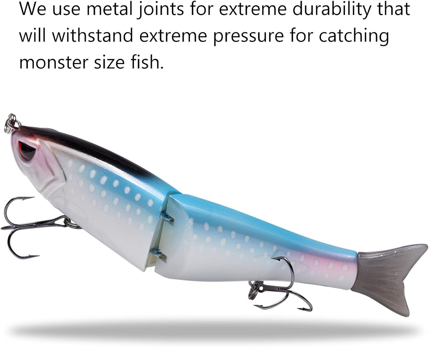 Bassdash SwimShad Glide Baits Jointed Swimbait Bass Pike Salmon Trout Muskie Fishing Lure