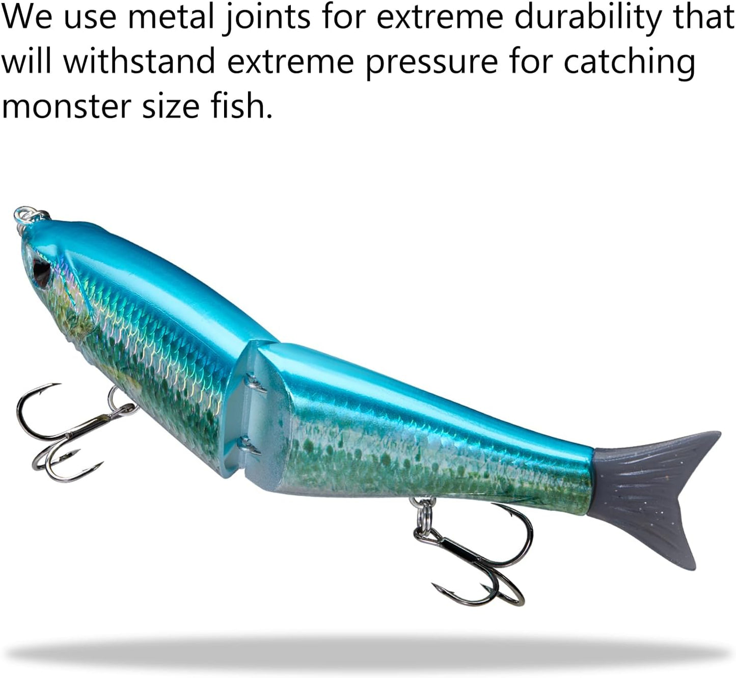 Bassdash SwimShad Glide Baits Jointed Swimbait Bass Pike Salmon Trout Muskie Fishing Lure