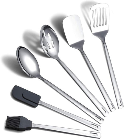 Stainless Steel Cooking Utensils Set, Berglander 13 Pieces Kitchen Utenisls Set, Kitchen Tools Set with Utensil Holder Non-Stick and Heat Resistant,Dishwasher Safe, Easy to Clean (13 Packs)