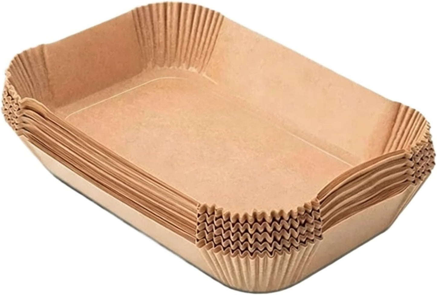 Rectangular Air Fryer Paper Liners 22 × 14 cm | Non-Stick Disposable Baking Sheets 300 Pieces