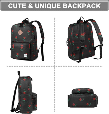 School Backpack for Kids, VASCHY Lightweight Water Resistant Casual Schoolbag Daypack for Men Women Teen Boys Girl Bookbag