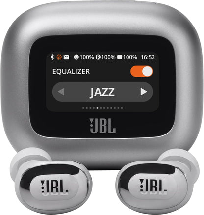 JBL Live Beam 3 - True Wireless Noise-Cancelling Closed-Stick Earbuds, 48Hrs Total Playback, Wireless Charging, 6 Mics for Perfect Calls, Multi-Point Connection, IP55 Waterproof and dustproof