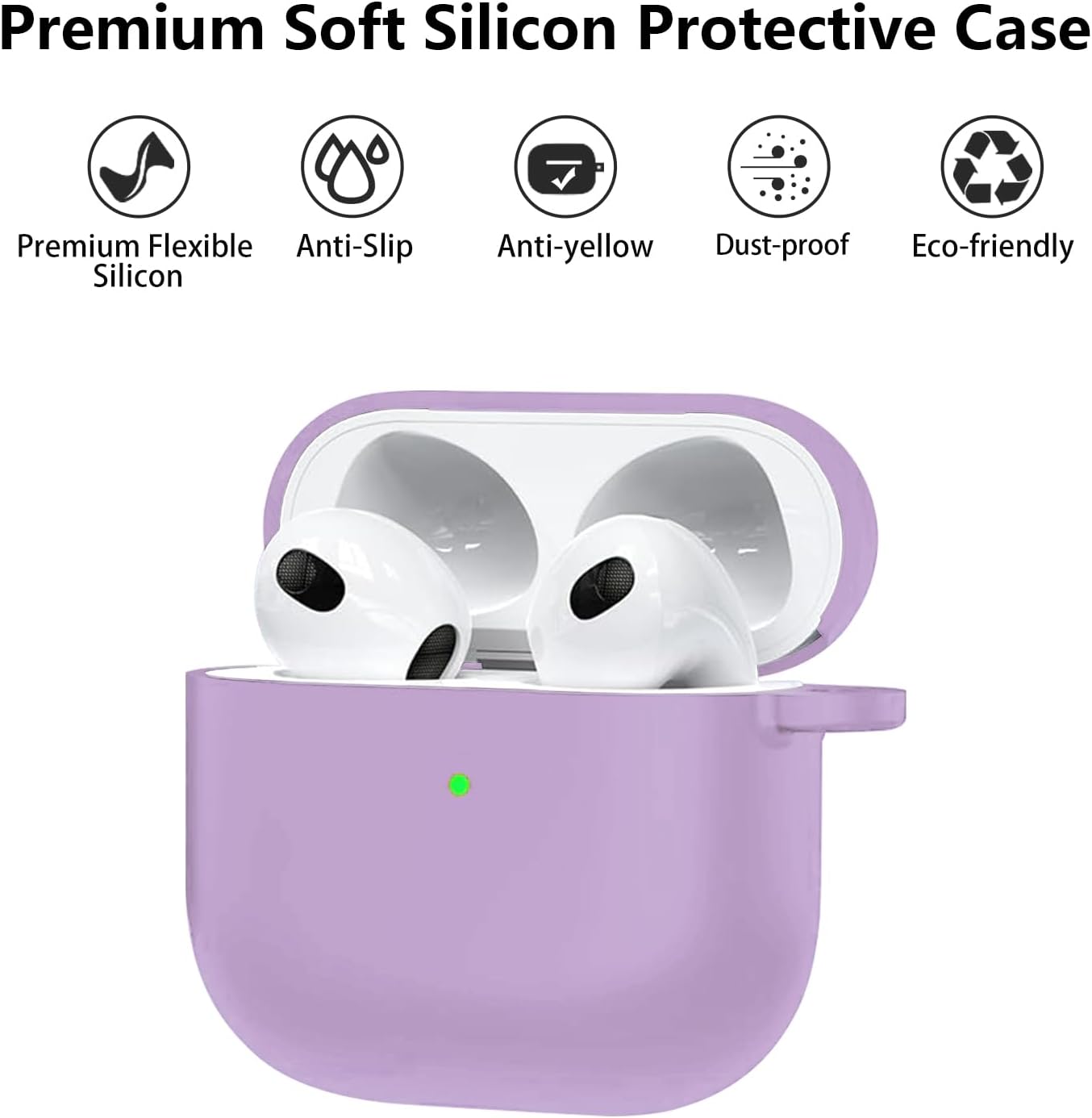 Aircawin for Airpods 4 Case Cover,Shockproof Case for Airpods 4th Generation Case Cover 2024,Premium Silicon Case with Keychain and Cleaing Pen for Airpods 4 Gen, Wireless Earphone Accessories-Blue