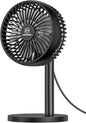 6 Inch Desk USB Fan with 4 Speeds - Adjustable Height, 72° Rotation, Quiet Table Fan for Home Office Cooling