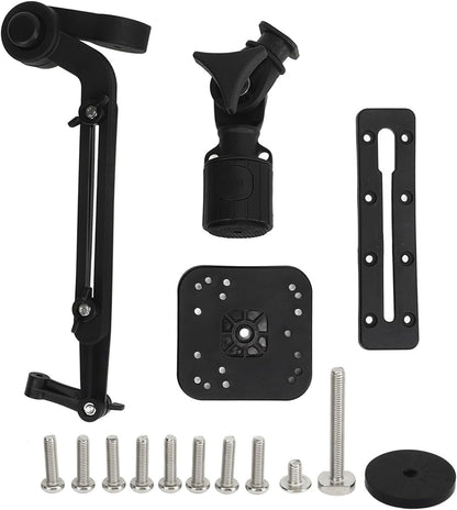 Generic Fish Finder Base Kit Nylon and Stainless Steel Greater Clamping Force Transducer Mounting Arm for Fishfinder