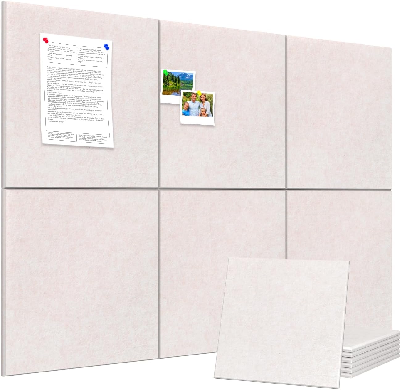 36" x 24" Felt Bulletin Board & Cork Board Alternative, Oatmeal