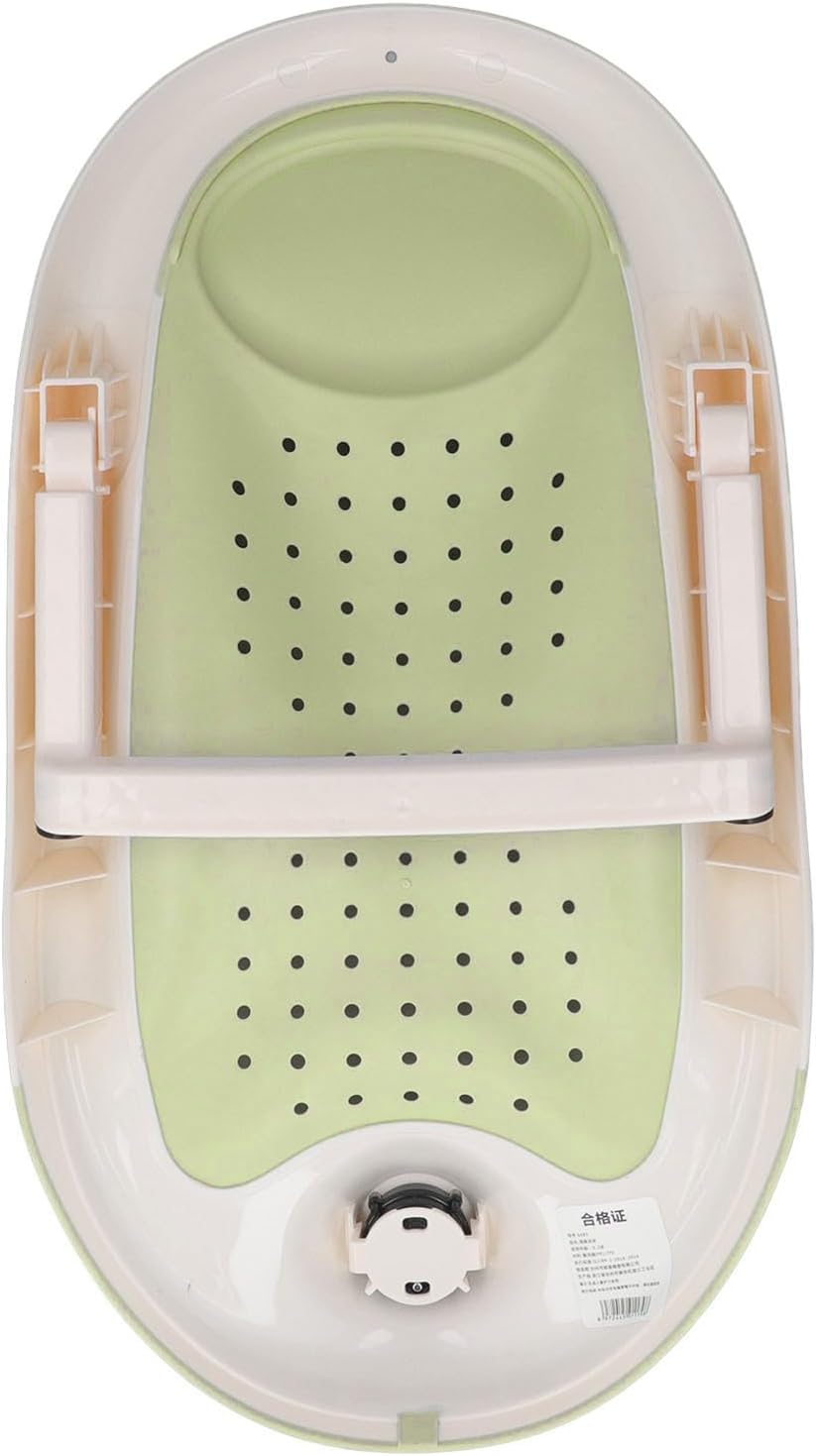 Baby Bath Support, Baby Bath Stand Foldable Ergonomic Infant Bath Support Tub Baby Bathtub Baby Bath for Baby Bathing (Green)