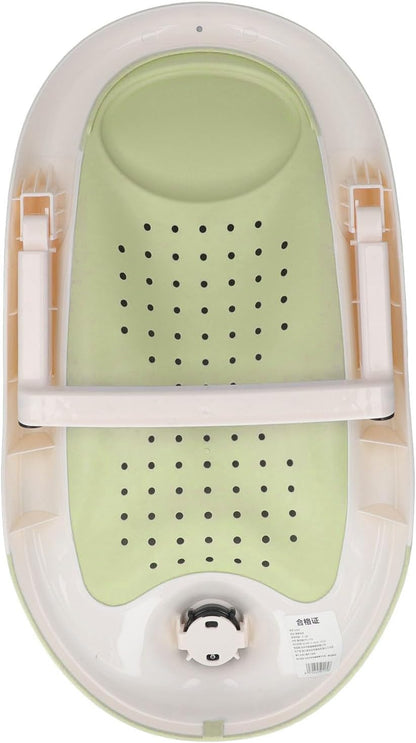 Baby Bath Support, Baby Bath Stand Foldable Ergonomic Infant Bath Support Tub Baby Bathtub Baby Bath for Baby Bathing (Green)