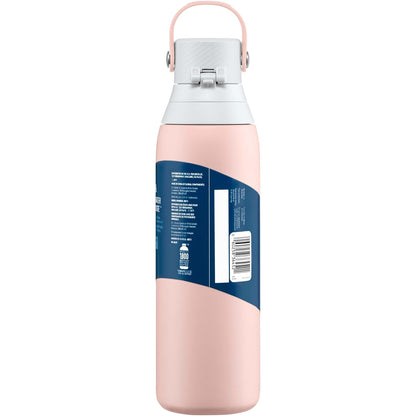 BRITA Stainless Steel Water Bottle with Filter, 591 mL Premium Double Insulated Water Bottle, Rose