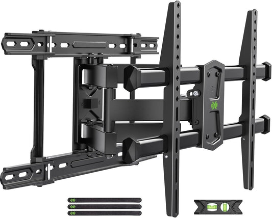 USX MOUNT TV Wall Mounts Fit 16" 18" or 24" Studs for 42"-80" TVS Holds up to 110lbs, Full Motion TV Wall Mounts Tilt Swivel Extension TV Mounts with Dual Articulating Arms, Max VESA 600x400mm