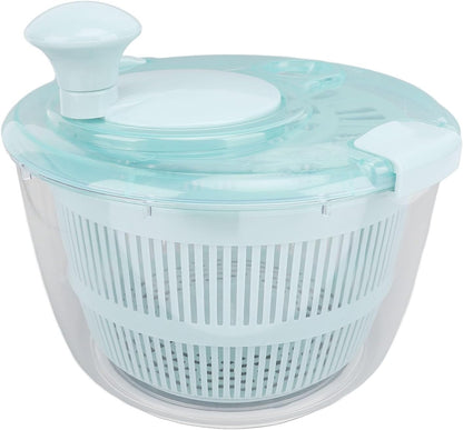 Salad Spinner, 5L Capacity Fast One Handed Manual Lettuce Spinner Salad Spinner Small with Non Slip Base for Vegetable Fruit Lettuce