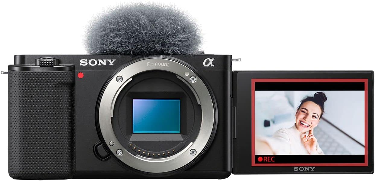 Sony Alpha ZV-E10 - APS-C Interchangeable Lens Mirrorless Vlog Camera Kit - White