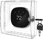 PKLIYH Universal Small Thermostat Lock Box-Thermostat Cover with Key Clear Small Thermostat Guard Fit All Ecobee,Google,Nest Thermostat on Wall 4.72''*4.72''*2'' or Smaller