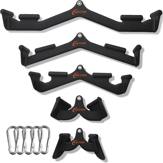 LAT Pull Down Bar for Cable Machine, LAT Pulldown Attachments T Bar V Bar Cable Attachment