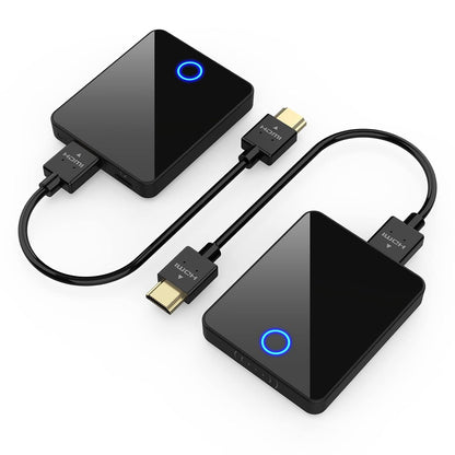 Wireless HDMI Transmitter and Receiver,Binken Wireless HDMI Extender Support 1080P@60 Hz, Support 2.4/5GHz for Streaming Video Audio from Laptop, PC, Camera,STB to HDTV Projector Model 810