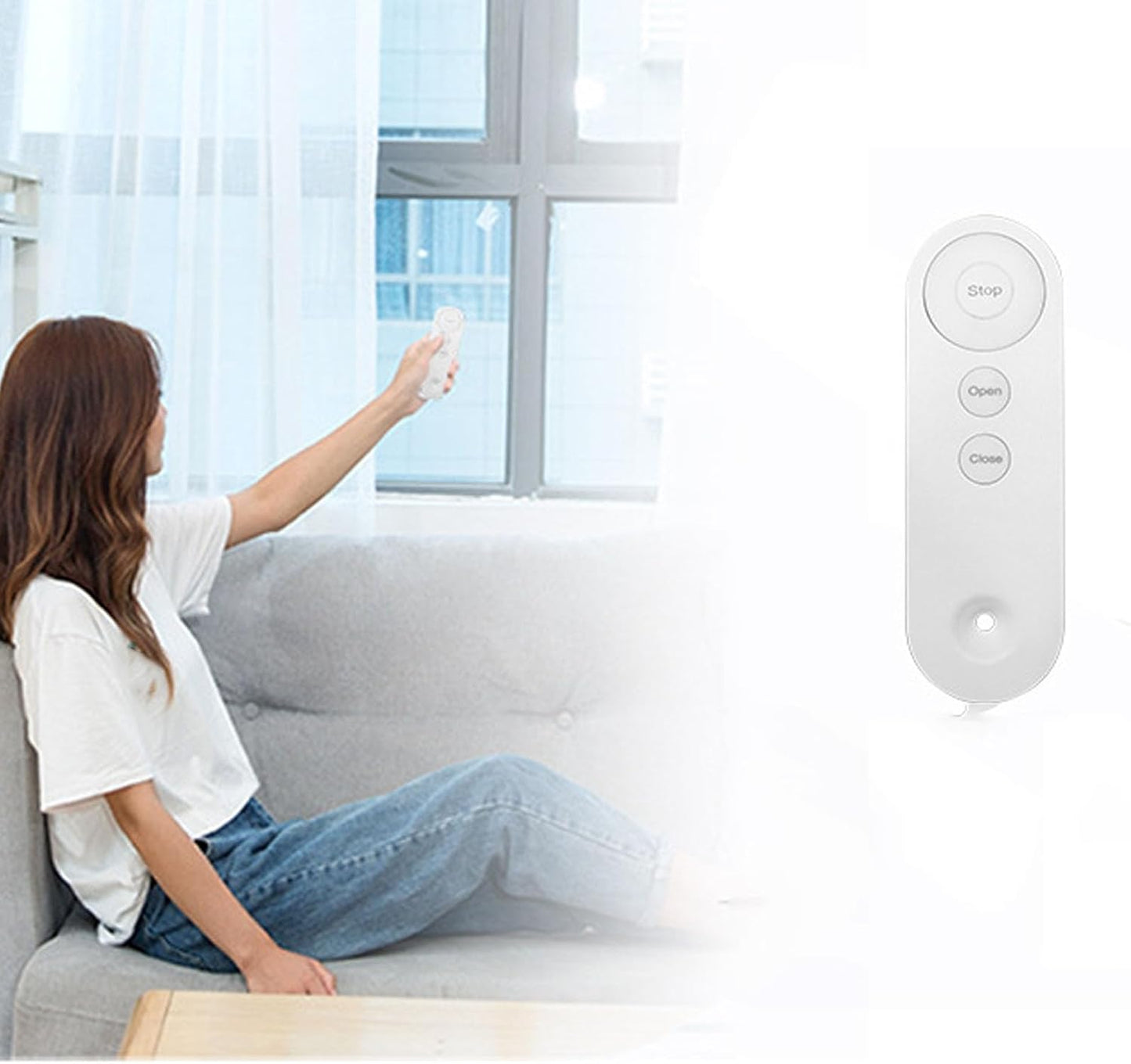 Smart Automatic Curtain Opener | Silent Electric Curtain Robot with Remote Control | Long Battery Life | Easy Install Smart Curtain Device for Home & Office