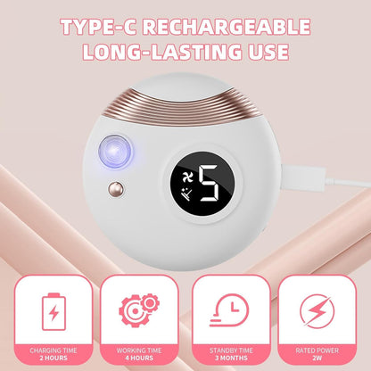 Electric Nail Clipper for Baby with LED Light, 2 in 1 Automatic Baby Nail Trimmer and File with Nail Scraps Storage for toddler, infant, Newborn, Adult, 2 Speeds, USB Rechargeable, White
