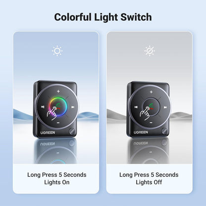 UGREEN Bluetooth 5.4 Adapter for Car with Enhanced Mic, Aux to Bluetooth Receiver 3.5mm Jack with Nylon Braided Cable, Dual Devices Paired, Hands-Free Calls Compatible with Car Speaker and Home Audio