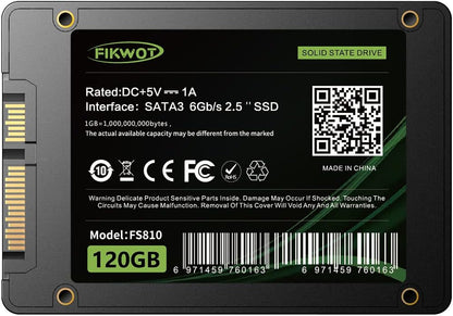 Fikwot FS810 2TB SSD, 2.5" SSD SATA III 6Gb/s, Solid State Drives, Up to 560MB/s, 3D NAND TLC, Internal SSD for Desktops and Laptops(Black)
