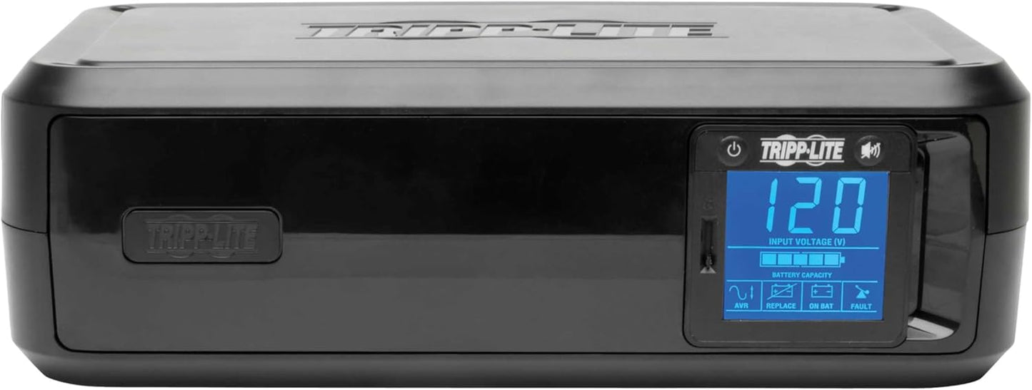 Tripp Lite SMART1000LCD 1000VA 500W UPS Back-Up Smart Tower LCD AVR 120V USB Coax RJ45, 8 Outlets