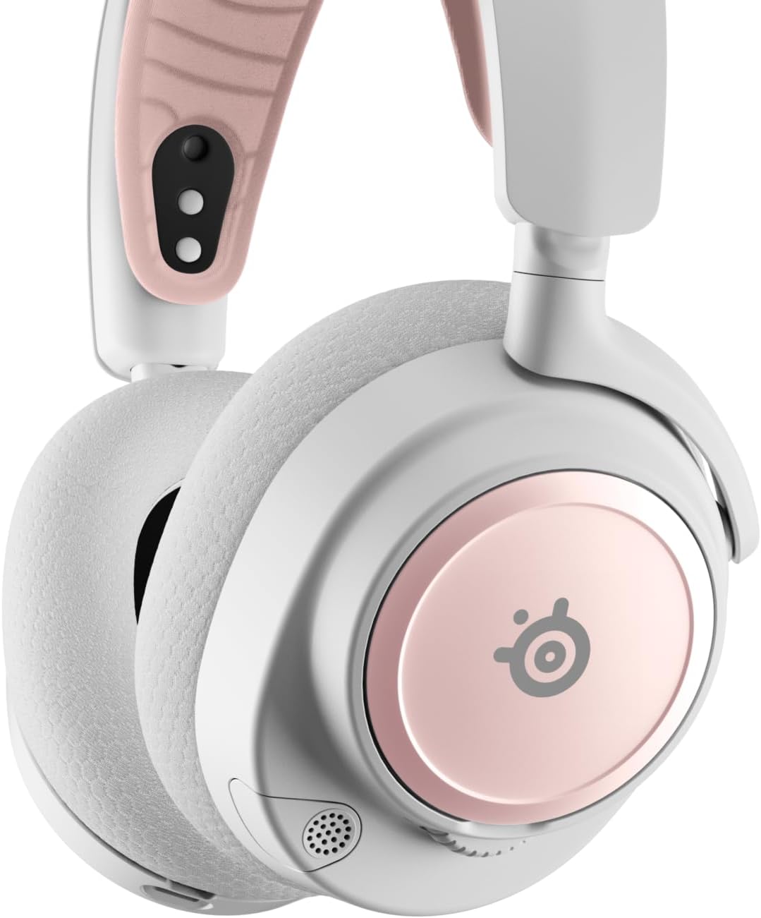 SteelSeries Nova Booster Pack -Gaming Headset Accessory - Nylon Headband - Customize with Unique Speaker Plates - Rose Quartz - PuriLite