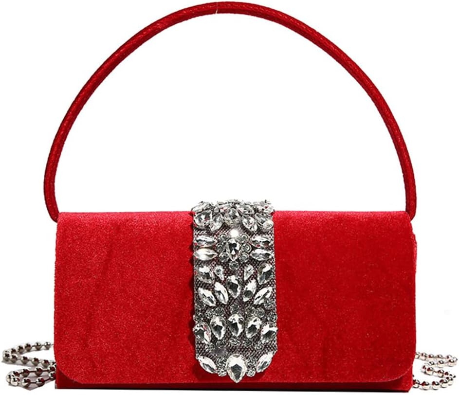 CORIOS Evening Bag for Women Rhinestone Clutch Bag Sparkly Crystal Handbag Bridal Wedding Purse Glitter Shoulder Bag