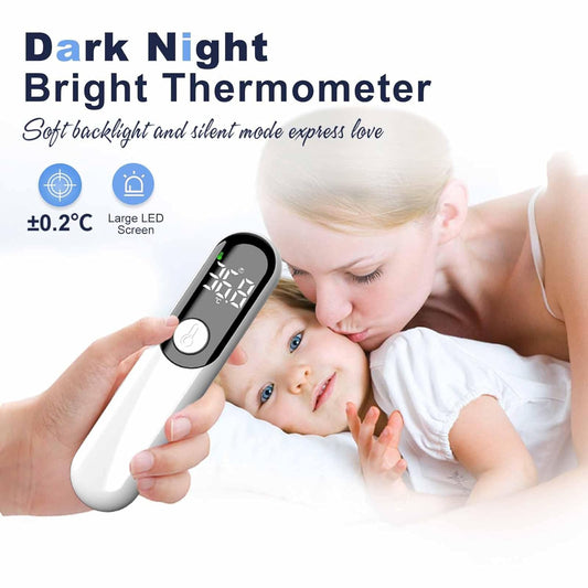 Digital Infrared Thermometer for Adults and Kids with Fever Alarm, Large LED Digits, High Accuracy, 1s Fast Result Accurate Reading Baby Thermometer