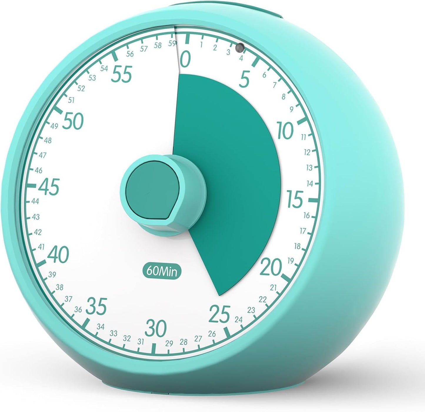 Visual Timer for Kids 60 Min - Silent No Ticking Countdown Clock for Classroom Home Focus ADHD | Minuteur Visuel Enfant Sans Bruit 60 Minutes Pour Classe Maison Concentration (Green)
