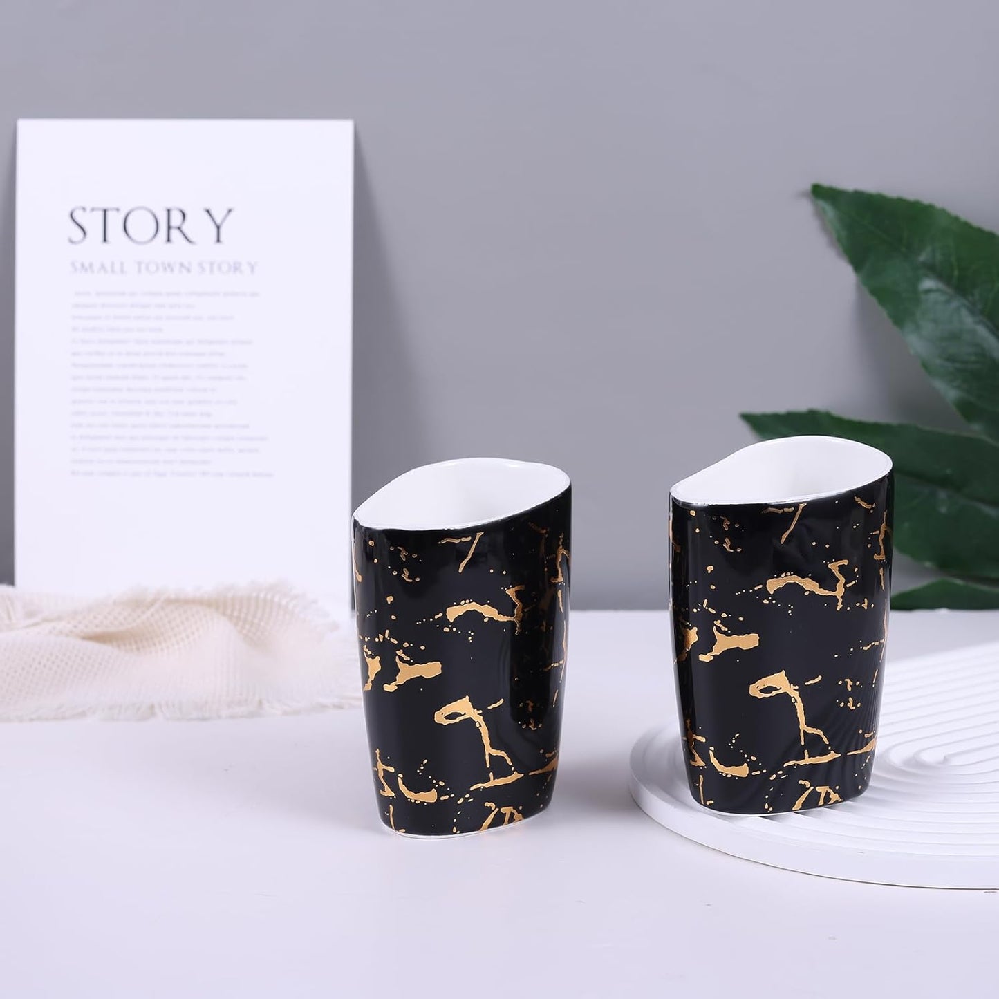 White Bathroom Accessories Set,Modern Countertop Bathroom Decor,Luxury 6 Piece Bathroom Accessory Set,Complete with Soap Dispenser,Toothbrush Holder,Tumbler,Tray