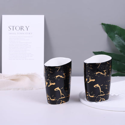 White Bathroom Accessories Set,Modern Countertop Bathroom Decor,Luxury 6 Piece Bathroom Accessory Set,Complete with Soap Dispenser,Toothbrush Holder,Tumbler,Tray