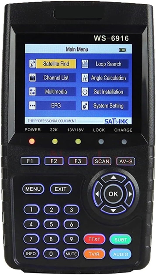 WS-6916 DVB-S2/S Sat Finder Satellite Receiver Satellite Signal Finder Meter for Dish Network Directv - PuriLite