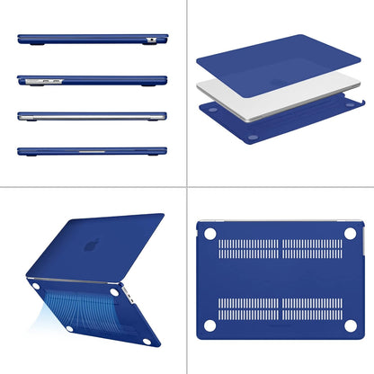 MOSISO Compatible with MacBook Air 13 inch Case 2025 2024 2023 2022 M4 A3240 M3 A3113 M2 A2681, Plastic Hard Shell&Keyboard Cover&Screen Film&Pouch for MacBook Air 13.6 inch Case, Crystal Clear