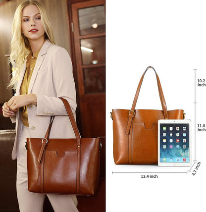 Purilite Select Women’s Vintage Leather Tote Bag