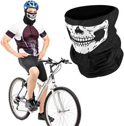 ZKSM 3 PCS Skull Mask Breathable Skull Face Masks Black Seamless Skull Balaclava Mask for Motorcycle Bike Hiking Ski Halloween