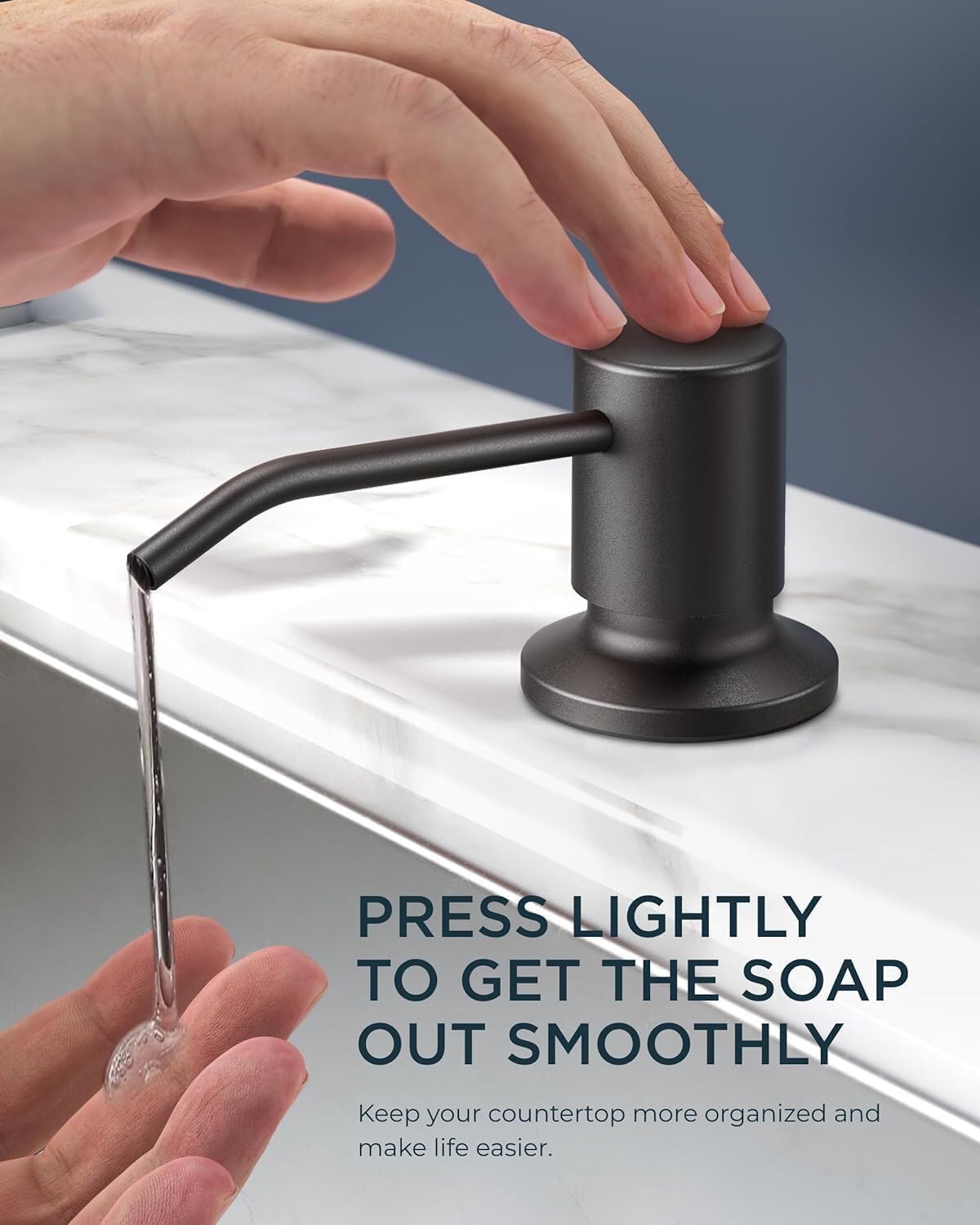 FORIOUS Kitchen Faucet with Pull Down Sprayer, Stainless Steel Single Handle Classic Sink Faucet 1 Or 3 Hole, Dual Function Faucet for Farmhouse, Camper, Laundry, Rv, Bar, Mattle Black