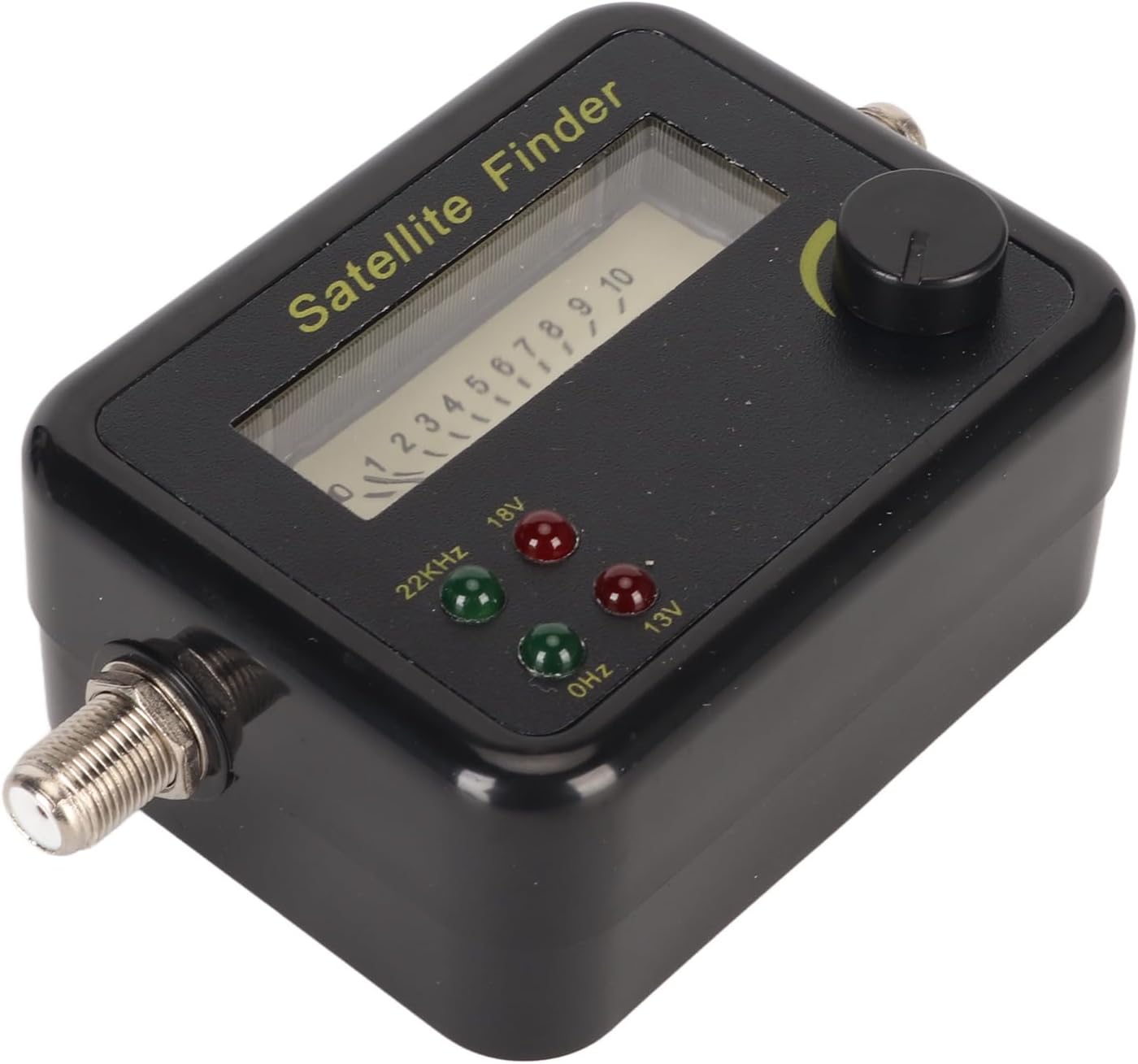 Haofy Satellite Finder Digital SAT Meter Signal Locator for C Band KU Band Tuning with 0.95-2.15GHz Range 75Ω Impedance ABS Material DC13-18V