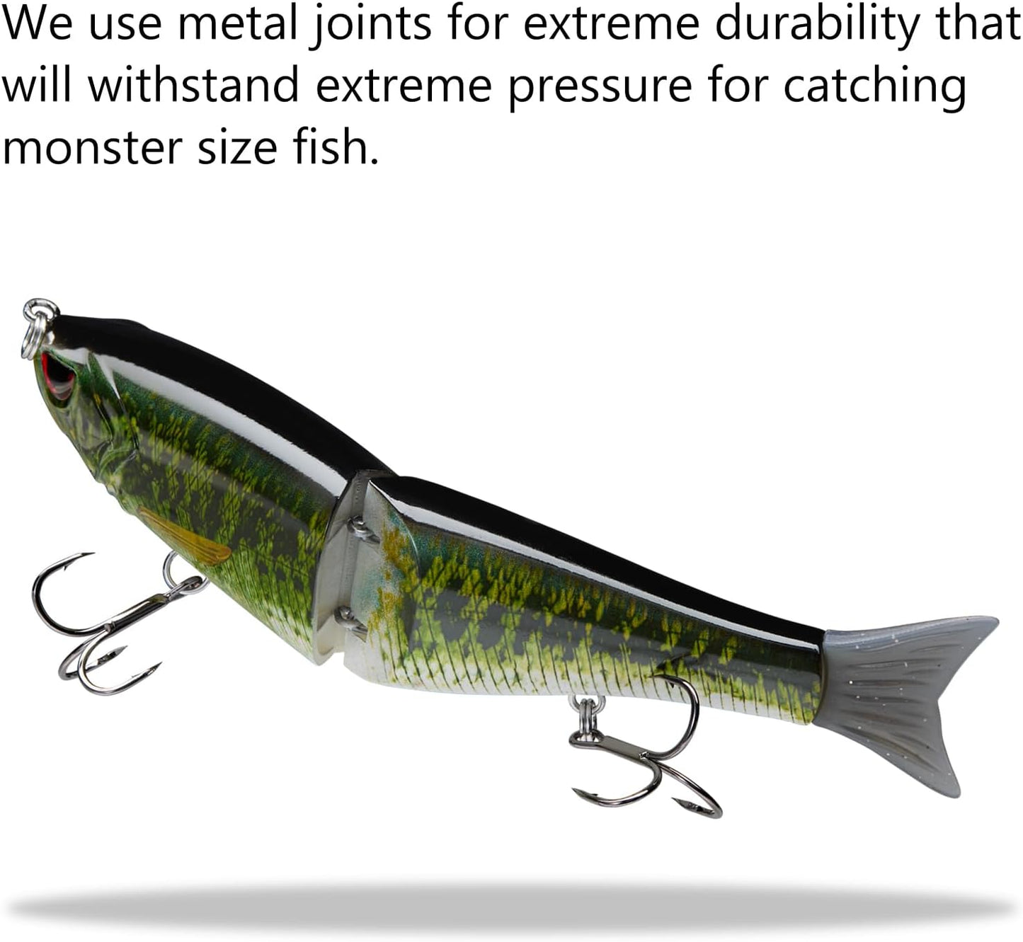 Bassdash SwimShad Glide Baits Jointed Swimbait Bass Pike Salmon Trout Muskie Fishing Lure
