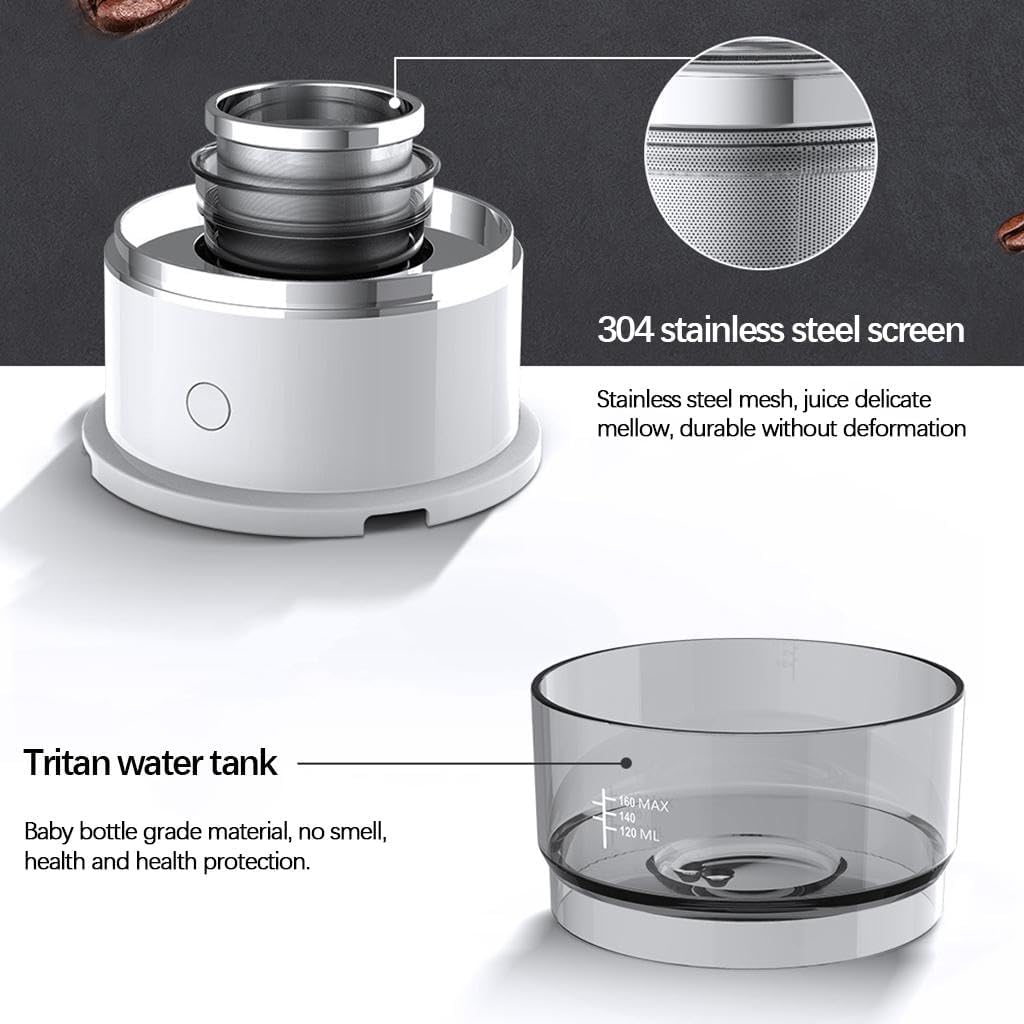 Mini Coffee Machine Coffeeware Appliance Dorm Office Travel Manual Burr Handheld Device Stainless Steel Compact Hand Crank Camping