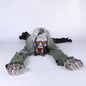 Sound Activated Crawling Mummy Halloween Decoration, Skeleton Face Prop，A