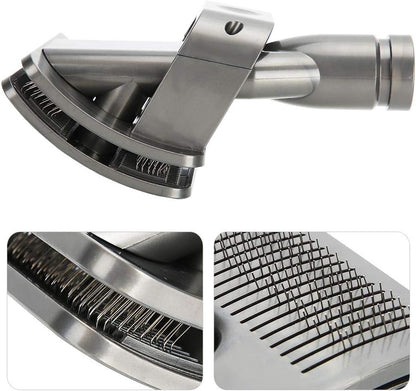Pet Brush Suction Hair Pets Fit Vacuum Cleaner Head Replacement Vacuum Cleaner, Dog Pet Groom Tool Brush with Converter Adapter