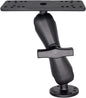 WINDFRD 1.5" Ball Medium Arm Marine Electronic Mount, Fish Finder Mount, Universal Mounting Plate with 1.5 inches / 38mm / C Size Ball Adapters, Compatible with Humminbird, Garmin, Lowrance and More
